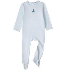 MiniMoi Baby and Toddler Boys "Boy And His Waddling Ducks" Cotton Rich Footie - 1 of 4