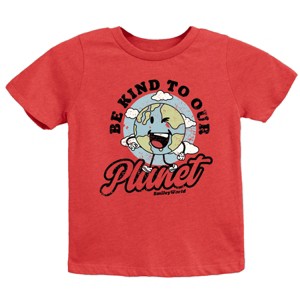 The Juniper Shop SmileyWorld Be Kind To Our Planet Retro Youth Short Sleeve Tee - 1 of 4