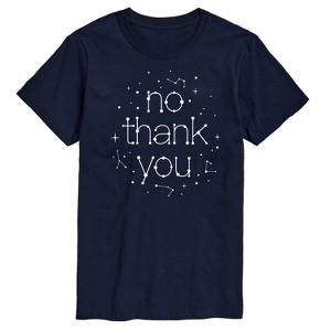 Men's - Instant Message - No Thank You Celestial Stars Constellation Short Sleeve Graphic T-Shirt - 1 of 4