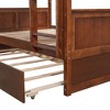 PAGED Twin over Full Bunk Bed, Modern Wooden Bed Frame, Convertible Bed Frame with 2 Storage Drawers and Ladder for Bedroom - 4 of 4