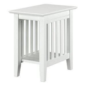 AFI Furnishings Mission Chair Side Table White - 1 of 4