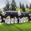 10x20 Pop Up Canopy Tent with 6 Removable Sidewalls, Waterproof Commercial Canopy Outdoor Gazebo Garden Tents for Parties with Sandbags - 2 of 4