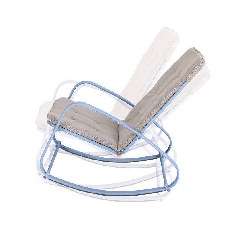 Outdoor Rocking Chair - Blue - Captiva Designs, 4 of 7