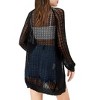 Clearlove Girl's Crochet Lightweight Cardigan Cover Up Open Front Long Sleeve Soft Loose Summer Boho Coats - 2 of 2
