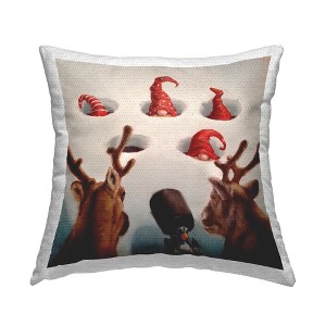 Stupell Industries Holiday Whack an Elf Christmas Reindeer Humor - 1 of 3