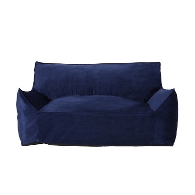OUTSUPPLY 2-Seater Oversized Bean Bag Chair with Armrests, Removable Washable Cover, Modern Lounge Seat