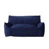 Christopher Knight Home Jeremy Modern 2-Seater Velvet Bean Bag Chair with Armrests - 2 of 4