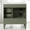 30" White Bathroom Vanity with Sink ââ‚?Freestanding Vanity Cabinet with 3 Drawers,Floating Cabinet(Faucet Not Included) - 2 of 4