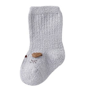 MyKids-Usa Baby Cartoon Pattern Coral Fleece Comfy Mid-Tube Socks - 1 of 4