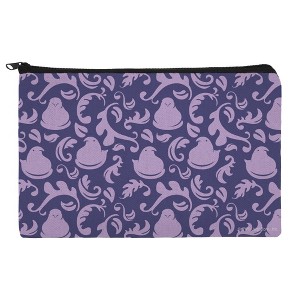 Peeps Purple Peeps In Garden Pattern Makeup Cosmetic Bag Organizer Pouch - 1 of 4