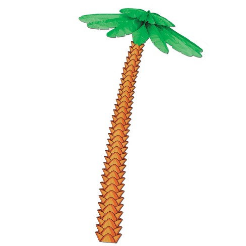 Beistle Jointed Palm Tree w/Tissue Fronds, 6' 4", (1/Pkg) Multicolored - image 1 of 1