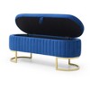 NicBex Storage Ottoman Bench for Bedroom,Modern Storage Bench with Golden Metal Legs,Ottoman for Living Room, Bedroom, Entryway - 4 of 4