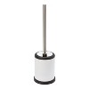 Self Closing Lid Toilet Brush And Holder White - Bath Bliss : Target