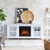 Norwell 73" Electric Fireplace TV Stand in White by Real Flame - 2 of 4