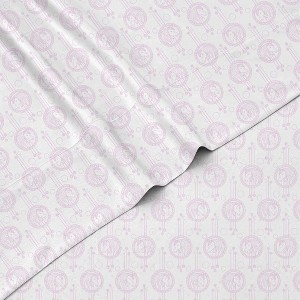 Tadpoles 3-Piece Pink Unicorn Pendant Sheet Set | 1 Twin Flat Sheet, 1 Twin Fitted Sheet & 1 Queen Pillowcase - 1 of 4