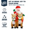 Joiedomi Santa on Sleigh with 2 Reindeer Inflatable Decoration - 2 of 4