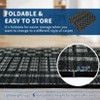 Area Rugs for Living Room Bedroom Modern Geometric Rug Non Slip Low Pile Soft Washable Checkered Waffle Print Carpet - 4 of 4