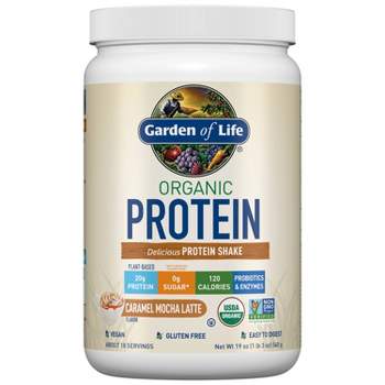Garden of Life Organic Plant Based Protein - Caramel Mocha Latte - 19oz