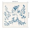 Amanti Art Swedish Tile IV Blue by Cheri Blum Framed Canvas Wall Art - 4 of 4