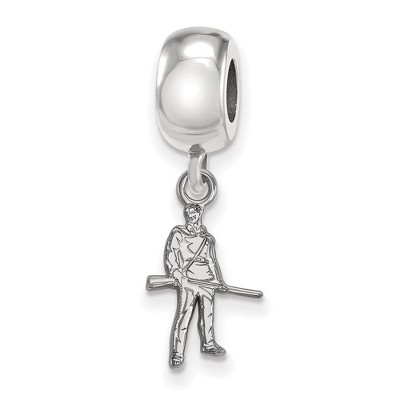 Black Bow Jewelry Sterling Silver West Virginia Mountaineers NCAA Bead Charm