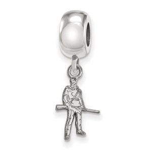 Black Bow Jewelry Sterling Silver West Virginia Mountaineers NCAA Bead Charm - 1 of 4