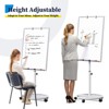 Maxtek Adjustable Height Magnetic Mobile Whiteboard with Flipchart Hooks for Office, Home, Classroom - 3 of 4