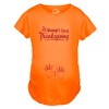 Maternity Bump's First Thanksgiving T Shirt Cute Funny Turkey Day Pregnancy Tee - Crazy Dog Maternity T Shirt - 3 of 4