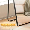 Beautyolove 21 in. W x 64 in. H Classic Arched Black Aluminum Alloy Framed Full Length Mirror Wall Mounted or Standing Floor Mirror - 4 of 4