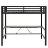 YOOCOZZ Metal Gaming Loft Bed with Desk, USB Ports and Remote LED Light - 2 of 4