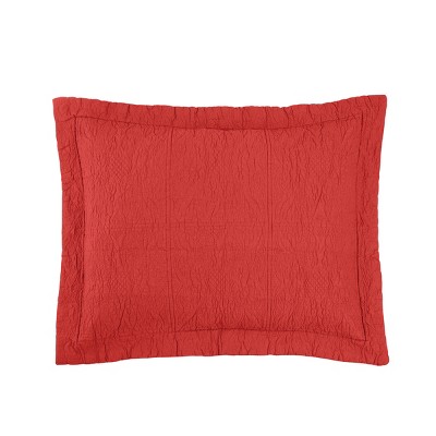 C&F Home 20" x 26" Paprika Matelasse Cotton Standard Sham - Machine Washable