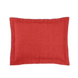 C&F Home 20" x 26" Paprika Matelasse Cotton Standard Sham - Machine Washable - 1 of 4