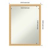 Amanti Art Bethany Non-Beveled Wood Framed Bathroom Vanity Wall Mirror - 3 of 4
