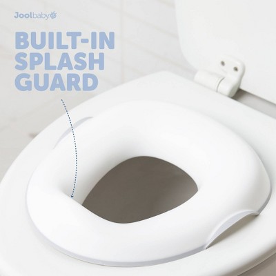 Gray 2-in-1 Potty Trainer Seat with Floor Base