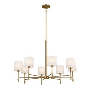 Kichler Lighting Ali 8 - Light Chandelier in  Brushed Natural Brass - 1 of 4