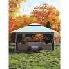 13x13FT Folding Outdoor Gazebo with Mosquito Netting, Height Adjustable Waterproof Canopy Tent - 3 of 4