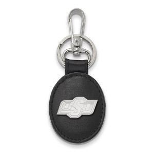 Black Bow Jewelry Sterling Silver Oklahoma State Cowboys NCAA Key Chain - 1 of 3