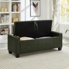 KWPZQEB 48" Ottoman with Storage, Storage Ottoman Bench with Safety Hinge, Upholstered Entryway Bench with Seating for Bedroom, Living Room - 3 of 4