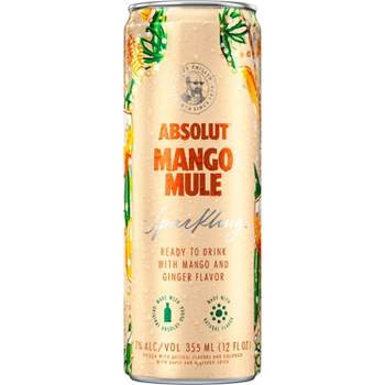Absolut Mango Mule Sparkling Vodka Cocktail - 4pk/355ml Cans
