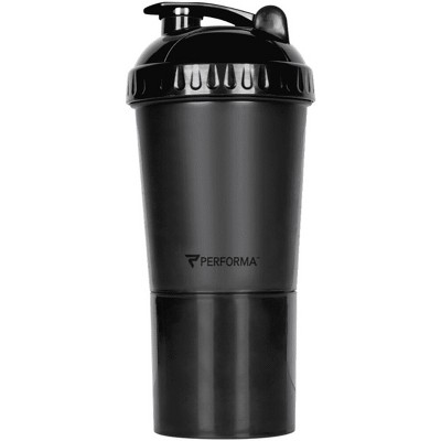 Performa Activ 24 oz. Shaker Cup Plus with Storage Container - Black
