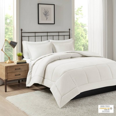 Ivory Full Down Alternative Comforter Set with Shams