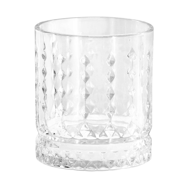 Gibson Home 4 Piece 13 Ounce Teardrop Embossed Double Old-Fashioned Glass Set, 2 of 7