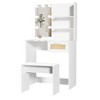 Nicbex Small Vanity Desk Sliding Mirror, Hidden Storage, Minimalist Dressing Table for Bathroom/Dorm Rooms - 3 of 4