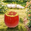 Vynxaria Pomegranate Fruit Stool, 13.4" Oversized Resin Multi-Purpose Stool/Side Table/Plant Stand - Indoor Outdoor Home Garden Decor - 3 of 4