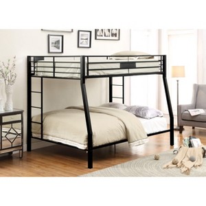 NicBex Bunk Bed with Full Length Guardrail,Loft Bed with Built-in Ladder,Modern Bunk Beds,Noise Reduced Bunk Beds for Bedroom - 1 of 4