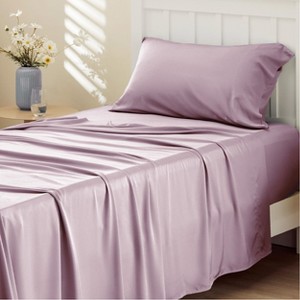 Bedsure | Rayon Derived from Bamboo Sheet Set Stay Cool & Comfy - 1 of 4