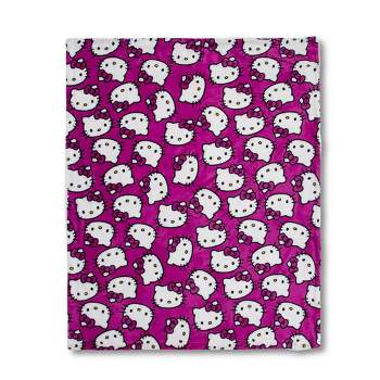The Northwest Company Sanrio Hello Kitty Whiskers and Bows Throw Blanket | 50 x 60 Inches
