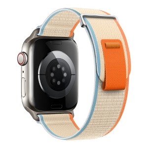 HTUTWOO Weave Nylon Apple Watch Band, Sport Loop Strap 38/40/41/42/44/45/46/49mm for iWatch Series 10 9 8 7 6 5 4 3 2 1 Ultra SE - 1 of 4