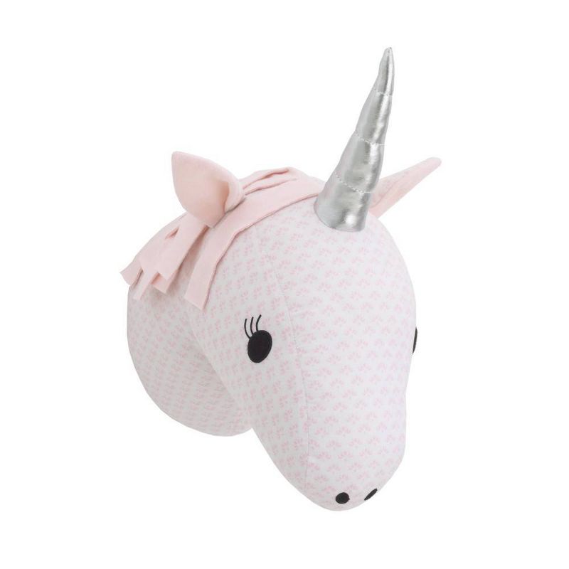 NoJo Unicorn Plush Head Wall D&#233;cor - Pink and White, 2 of 5