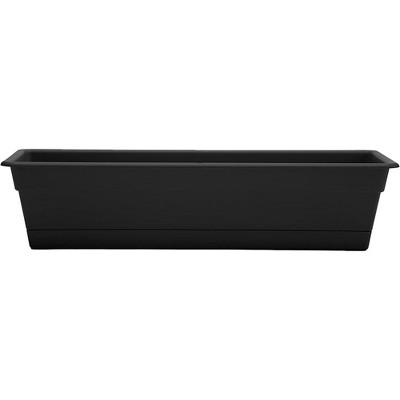 Bloem Dura Cotta Window Box Planter with Tray