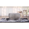 NicBex Modern 20" Round Aluminium Coffee Table with Hollow Design for Living Room and Bedroom - 2 of 4